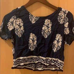 Tribal crop top
